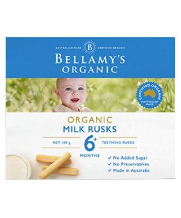Bellamy s organic baby teething milk rusks - Made in Australis  Certified Organic (100g )