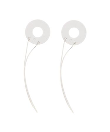 TEHAUX Hair Curler 2pcs Rings Hairstyling Hot Tool Part Plates Replacement Heating Thickness Ceramic Parts Hair 9.5X2.5CM White