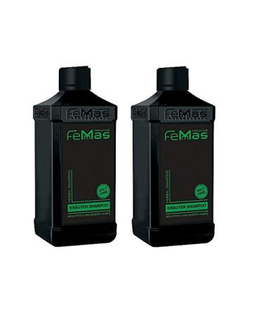 Femmas FemMas Herbal Extensions Herbal Extensions Salt-Free Shampoo for Extensions and Straightened Hair Professional Rich Care Styling Quality 300ml (Pack of 2)