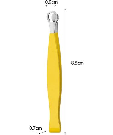AWHAO Universal Tweezers for Trimming Nose Hair Round Tip Tweezers Precise Professional and Safe Nose Hair Tweezers Yellow with Pouch - Buy Online on GoSupps.com