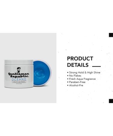 Gentlemen Republic 16oz Oceano Gel - Strong Hold & High Shine Hair Gel for All Hair Types Alcohol-Free Professional Formula - Buy Online on GoSupps.com