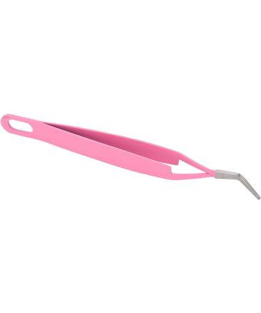 Lash Tweezers Curved Tip Stainless Steel Volume Eyelash Tweezers for Girls Women Beginners Makeup Artists - Buy Online on GoSupps.com