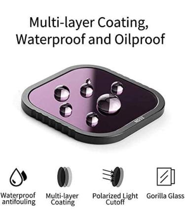 REYGEAK 4-Pack Lens Filter Kit for GoPro Hero 11/10/9 - CPL, ND8, ND16, ND32 Filters - Neutral Density and Polarizing Lens Protectors - GoPro Accessories - Buy Online on GoSupps.com