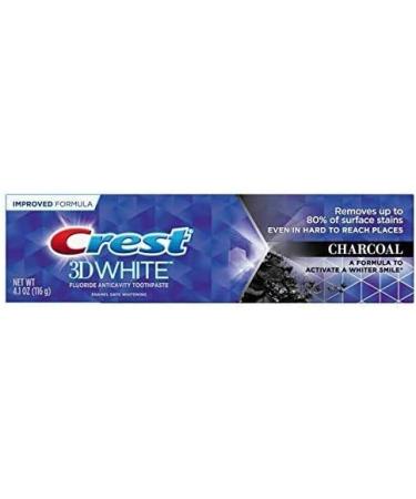 Crest 3D White Charcoal Toothpaste 4.1 Oz (116g) - Pack of 2 - Brighten & Whiten Teeth - Buy Online on GoSupps.com
