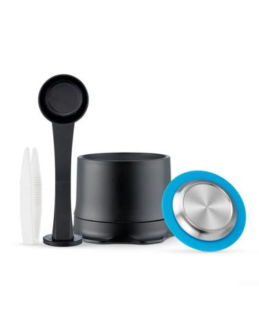 Capsules de caf r utilisables manipulation en acier inoxydable rechargeable pour machine caf Zenius (C)