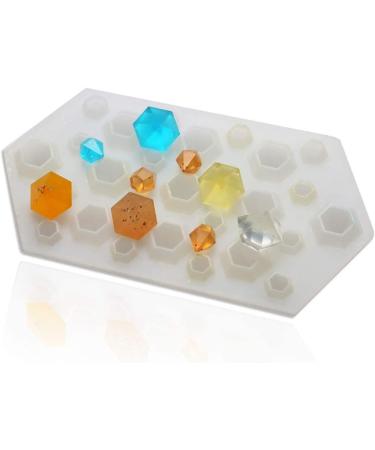 Diamond Gem Silicone Mold - 27 Cavity Clear Silicone Mold for Clay, Resin, Epoxy Crafting Projects - 2PCS Set - Buy Online on GoSupps.com