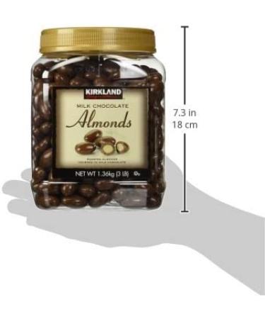 Kirkland Signature Milk Chocolate Roasted Almonds - 48 Ounce (3 lb) Pack - Delicious Chocolate Almonds - Buy Online on GoSupps.com