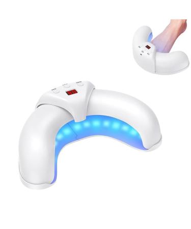 Appareil Mycose des Ongles des Pieds avec lumi re bleue 470nm et Lumi re Infrarouge 905nm Mycose Ongles des Pieds Nettoyage et R paration Ongles Traitement 7 Min Par Jour Am liorer Fongique (Blanc)