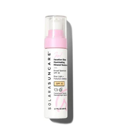 Solara Suncare - Go! Vacation Glow Illuminating Tinted Moisturizer SPF 30 | EWG Verified Vegan Cruelty Free Reef friendly | Unscented Lightweight Safe For Sensitive Skin (1.7 fl oz | 50 ml)