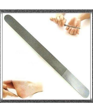 INSGB - Professional Diamond Deb 8-Inch Foot Dresser Metal Nail File for Thick and Fungal Toenails Emery Boards for Feet Strong Metal Nail Files for Women and Men Dog Claw File (Extra Coarse)