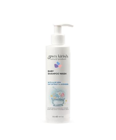 gew'n kirish Natural Baby Shampoo & Body Wash Tear-Free Hypoallergenic Cleanser with Lavender Oil & Oat Kernel Extract for Sensitive Skin 100% Vegan Plant-Based Formula 7.5 fl oz