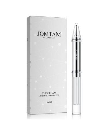 JOMTAM Moisturizing Elastic Eye Cream Relax Eye Skin Anti-Aging Hydrate Delicate Smooth Under Eye Bags Forehead Wrinkles Fine Lines 3ml x 2pcs