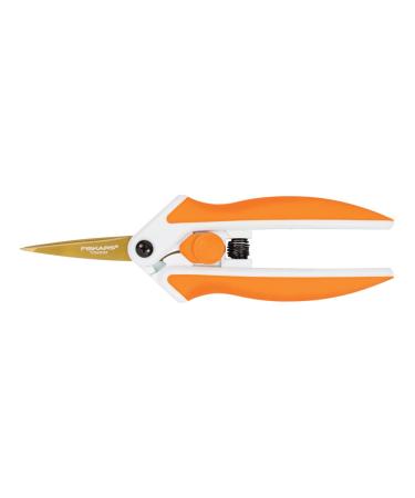 Fiskars Scissors 190520-1001 Titanium Micro-Tip Easy Action Scissors, 6 Inch, Orange Orange/White - Buy Online on GoSupps.com