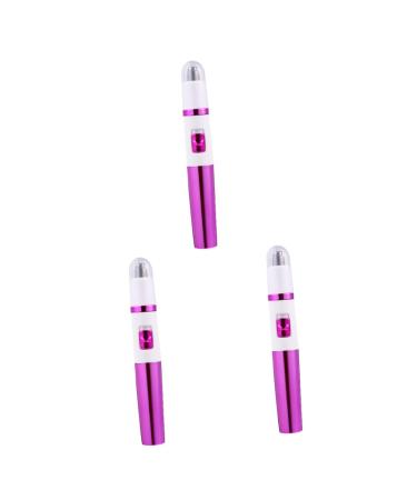 Angoily 3 Pcs Nose Hair Trimmer Face Hair Razor Face Hair Remover Nose Hair Razor Electric Facial Hair Trimmer Battery Nose Hair Shaver Facial Hair Remover Face Epilator Nose Hair Epilator 12X2X2cmx3pcs Rosyx3pcs