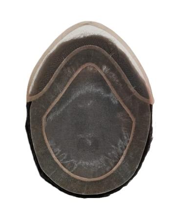 Real Hair Toupet for Men - Yanahair Smooth Thin French Tip Bleached Node - Natural Hairline Poly Skin Wig - European Men s Wig #1 Deep Black (10x8) - Buy Online on GoSupps.com