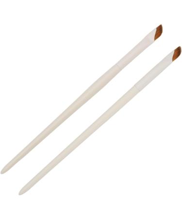 Eyeliner Brush Professional Slanted 2pcs Sickle Eyeliner Brush Portable for Home for Makeup Artist - Buy Online on GoSupps.com