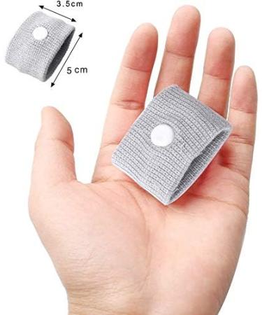 Travel Motion Sickness Relief Wristbands - Natural Anti Nausea Solution (Black/Grey) - Buy Online on GoSupps.com