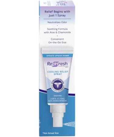 RepHresh Cooling Relief Spray 0.5oz (Pack of 2) - Instant Intimate Comfort - Buy Online on GoSupps.com