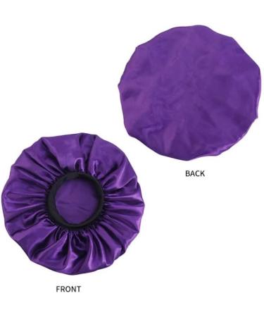 YUPs Large Wide Elastic Band Sleeping Satin Bonnet for Curly Afro Braids and Long Hair One Size-L Hot Pink - Buy Online on GoSupps.com