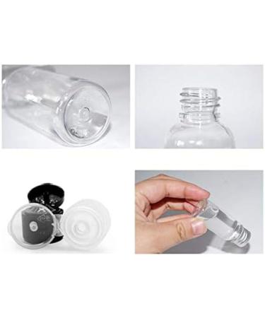 12PCS 30ml/1oz/ Empty Clear Plastic Sample Bottle Travel Container Jar Pot Vial with Flip Lid Perfect for Makeup Emollient Water Shower Gel Emulsion Liquid Comestic Containers (30ml/1oz) - Buy Online on GoSupps.com