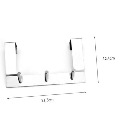Holibanna 3pcs Stainless Towel Over The Door Bag Creative Organizer for Coat Steel Medium Hanger Rack Hook 21.3*12.4cmx3pcs As Shownx3pcs - Buy Online on GoSupps.com