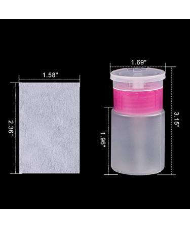 1000 Pcs Gel Nail Polish Remover Wipes with Pump Dispenser - Lint Free Cotton Pads for Acrylic & UV Gel Nails - Disposable Soak Off Nail Polish Remover Set - Buy Online on GoSupps.com