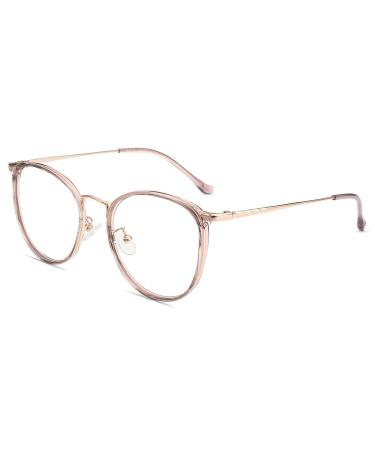 Firmoo Blue Light Blocking Glasses for Women Men Anti Glare Eyestrain Computer Gaming Glasses Anti Bluelight Blue Blocker Non Prescription Eyeglasses Pink 2.0 x