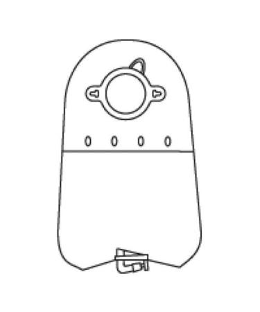 SUR-FIT Natura Urostomy Pouch 57 mm Flange Box of 10