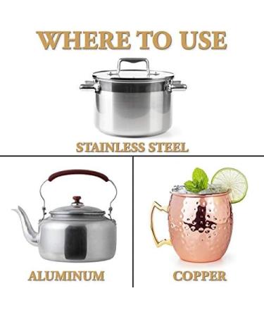 Brasso Metal Polish Cleans and Polishes - Brass Bronze Copper Stainless Steel 142 ml - Buy Online on GoSupps.com