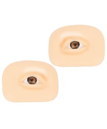 Beatifufu 1 Set Makeup Practice Skin Eyeshadow Fake Silicone Skin Blank Makeup Skin Tool Make up