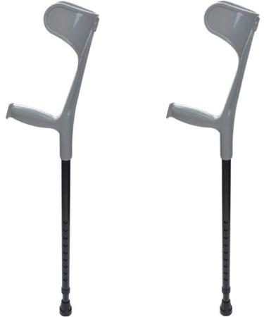 ATHUAHLR LRVTREC Forearm Crutches Adjustable Crutches Folding Crutches - Height Adjustable Crutches with PVC Handle - Pair Lightweight Arm Crutch