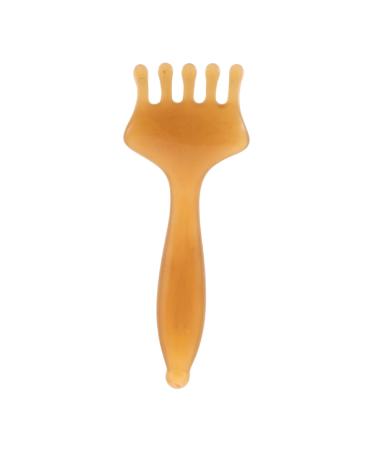 Peigne De Massage Du Cuir Chevelu Grattoir Cuir Chevelu quipement De Spa De T te Masseur De T te Gua Sha Massage Des Outils Du Visage Gratte-t te Pour Hommes R sine Brown