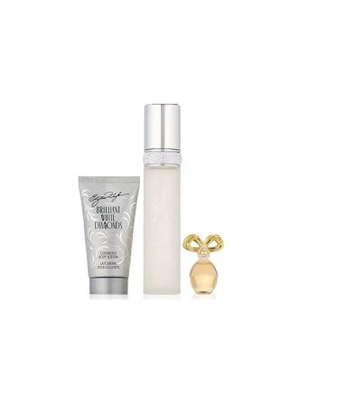 Elizabeth Taylor Brilliant White Diamonds Ladies Gift Set With Spray Body Lotion & Perfume - Buy Online on GoSupps.com