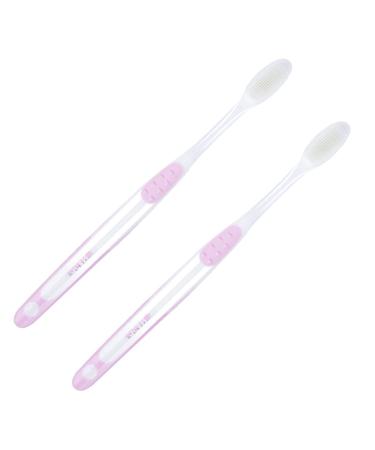 Beaupretty 2 piece Detention toothbrush gum toothbrush oral care toothbrush tooth cleaning supply toothbrush for mothers women dental burden pregnant toothbrush