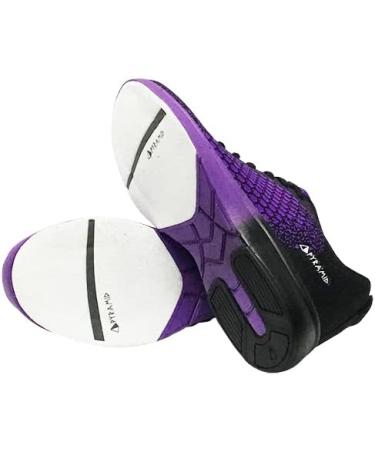 Pyramid Women's Path Lite Bowling Shoes 7.5 Black/Purple - Seamless Mesh Design - Buy Online on GoSupps.com
