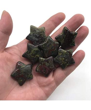 2 pc Natural Gemstone Crystal Dragon Blood Stone Engraving Five-Pointed Star Ornaments Natural Stones and Minerals - Buy Online on GoSupps.com