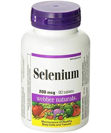 Webber Naturals Selenium 200mcg | 90 Tablets | Powerful Antioxidant Support - Buy Online on GoSupps.com