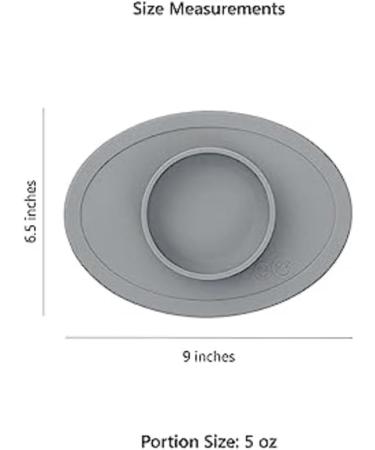 ezpz Tiny Bowl - 100% Silicone Suction Bowl with Built-in Placemat for First Foods + Baby Led Weaning - Fits on All Highchair Trays - 4 Months+ (Indigo) - Buy Online on GoSupps.com