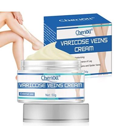 Varicose Veins Cream, Vein cream, Varicose Vein Treatment for Legs, Spider Varicose Vein Treatment Cream For Legs, Improve Blood Circulation for Strengthen Capillary Health Natural 50g 1.76 Ounce (Pack of 1)