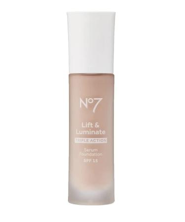 No7 Boots Lift & Luminate Triple Action Serum Foundation - Cool Vanilla - 30ml