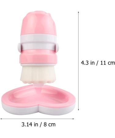 POPETPOP 1PC face Brush Silicone scrubbers face for Women face Scrubber for Women Cleansing Facial Brush face Silicone Scrubber Facial Brush Manual Miss Fiber Wool loofah Simple 11x8cm Pink - Buy Online on GoSupps.com