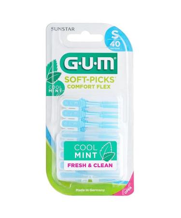 Gum Scovolino Soft-Picks Comfort Flex Cool Mint Small 40 Scovolini Blue 1 piece (pack of 40)
