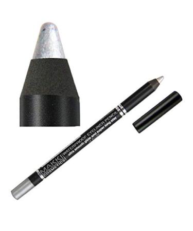 Silver Waterproof Glide on Eyeliner Eye Liner Colour Shade Number 16 16 Silver