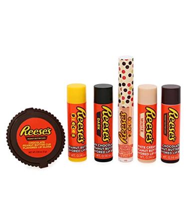 Reese's Candy Mix Lip Balm & Gloss Set - 6-Pack | Delicious Lip Care Collection - Buy Online on GoSupps.com