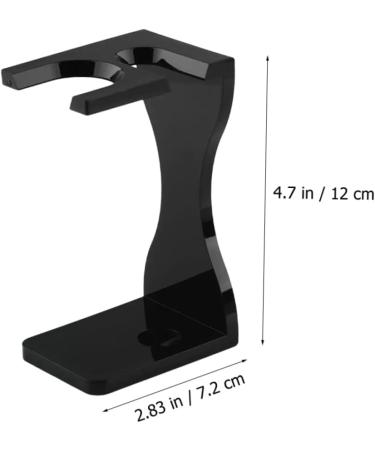 PopetPop 5-Piece Beard Brush Holder & Razor Rack Set - Safety Plastic Shaving Organizer for Men (12x7.2cm) - Black - Buy Online on GoSupps.com