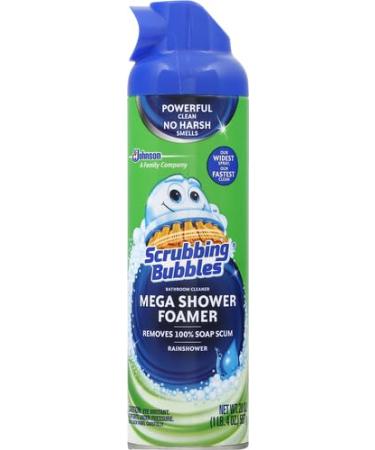 Scrubbing Bubbles Mega Shower Foamer Aerosol - Rainshower Scent 20 oz | International Shipping Available - Buy Online on GoSupps.com