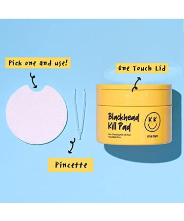 MANYO Blackhead Pure Cleansing Oil Kill Pad (50 Sheets) - Korean Facial Exfoliant for Blackheads and Enlarged Pores - Buy Online on GoSupps.com