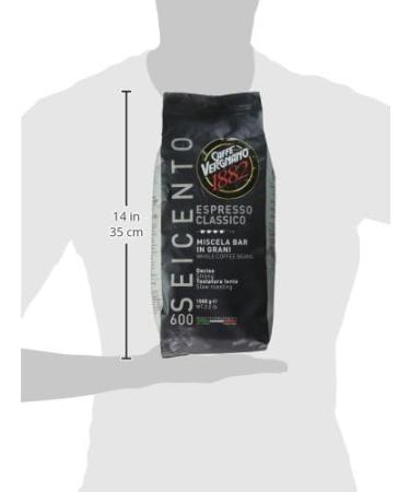 Caffe Vergnano Espresso Classico 600 Whole Beans 2.2lb/1kg by Caffe Vergnano - Buy Online on GoSupps.com