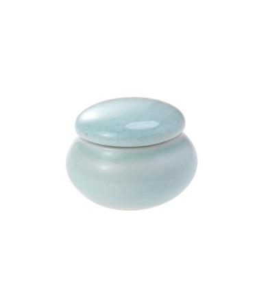 ibasenice Travel Cosmetic Containers Cosmetic Jars with Lids Candy Jar Travel Toiletries Sealed Container Airtight Glass Containers Small Ceramic Jar with Lid Balm Jars Empty Flour Ding Kiln Blue medium
