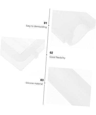 Lurrose Cake Stencil Handmade Soap Sandwich Fondant Mold DIY Crafts Bread Baking DIY Accessory Embedded Crafting Supplies White 32.1X5.3cm - Buy Online on GoSupps.com